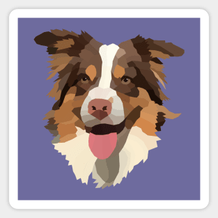 Red tricolor Australian Shepherd Magnet